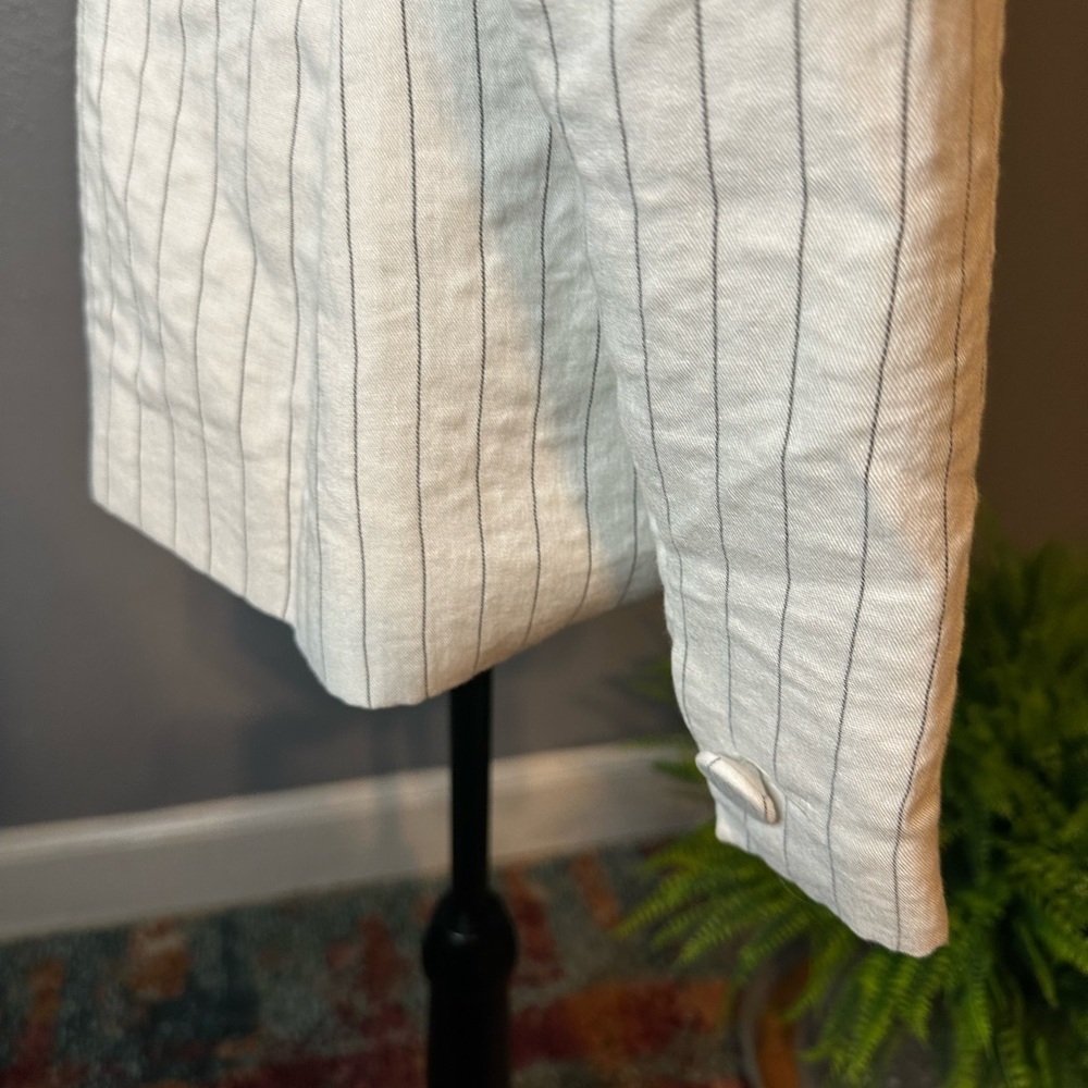 Rachel Zoe linen feel lined blazer size zero eUC - Picture 5 of 9